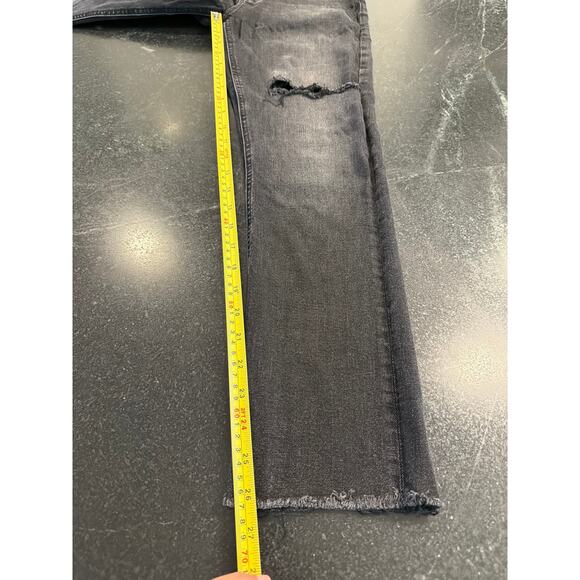 Mother Pixie Dazzler Ankle Fray distressed jeans Sz 30 - Picture 10 of 13